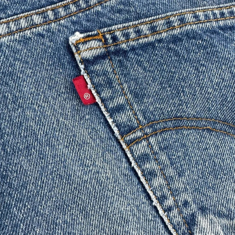 Vintage Levis Jeans Mens 36x30 (Fits 35x29) Blue Denim 517 Bootcut 90s